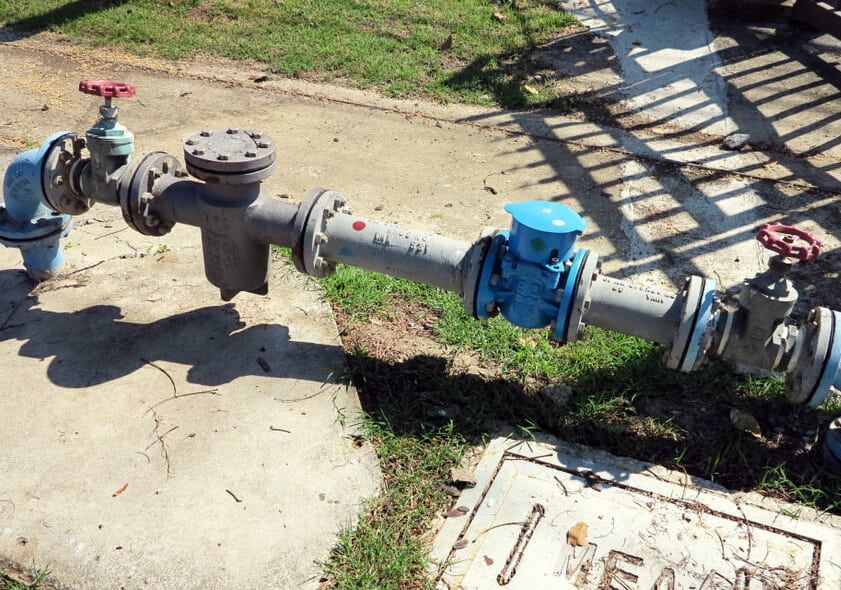 A Bunch Of Water Pipes Are Connected To A Manhole Cover — Flavell Plumbing (NT) Pty Ltd In Ciccone, NT