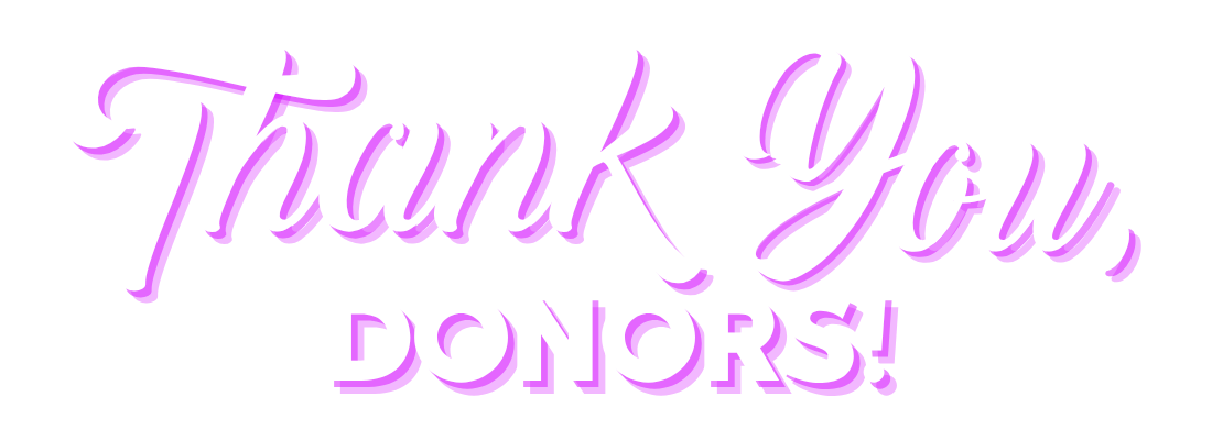 Thank You, Donors!