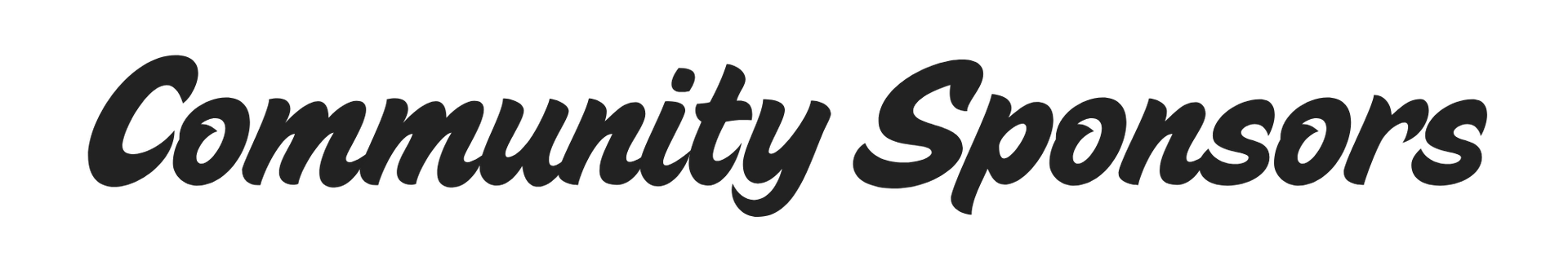 Community Sponsors