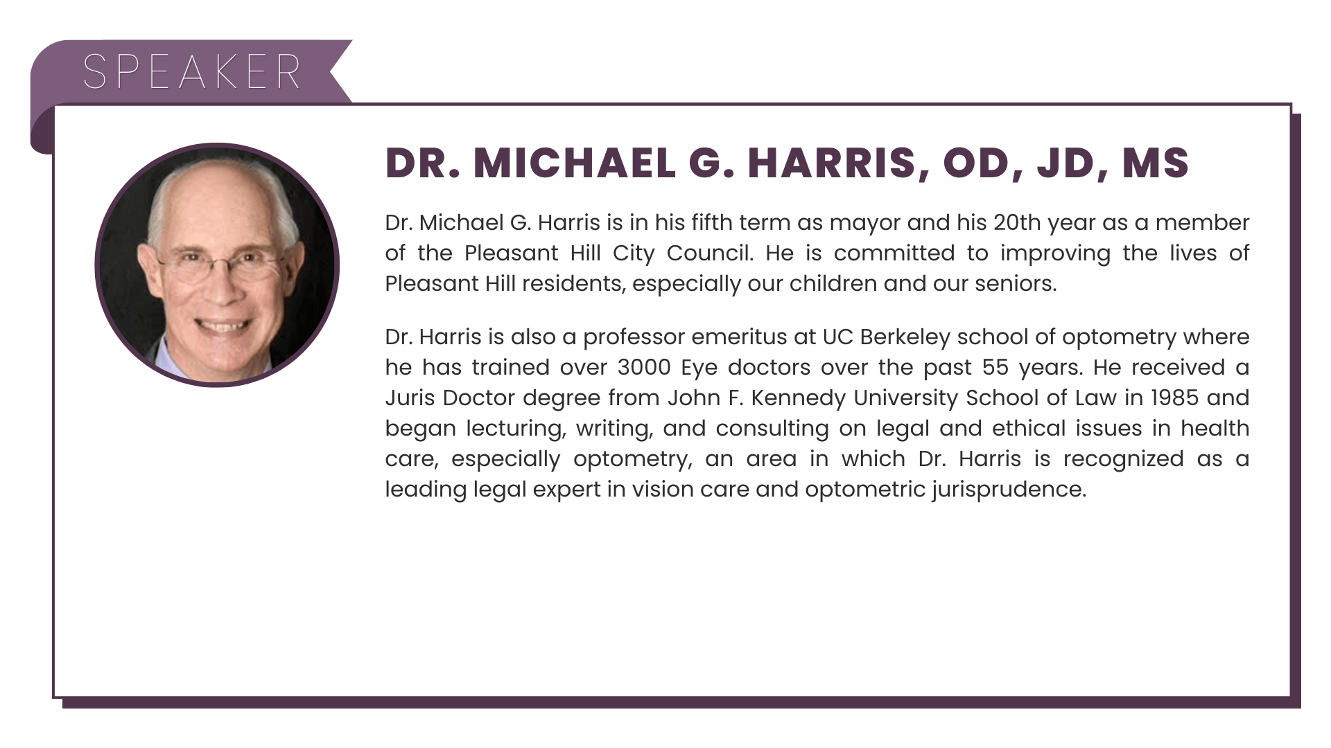 Biography of Dr. Michael Harris