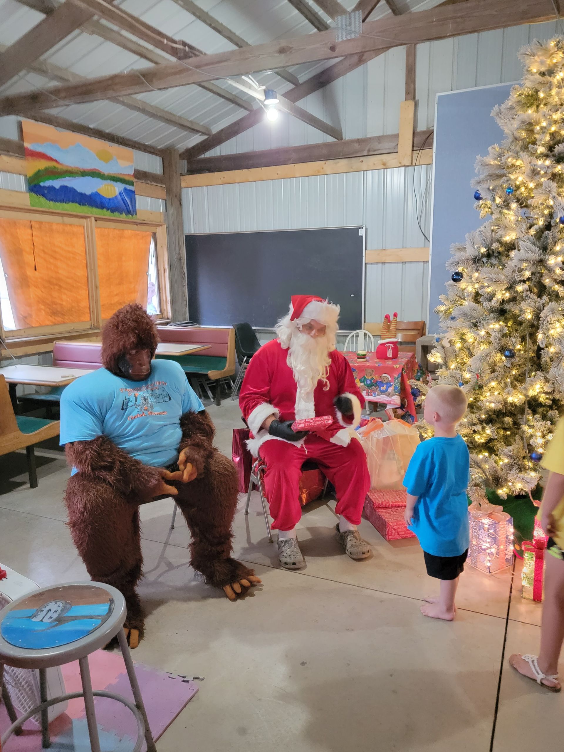 santa and bigfoot