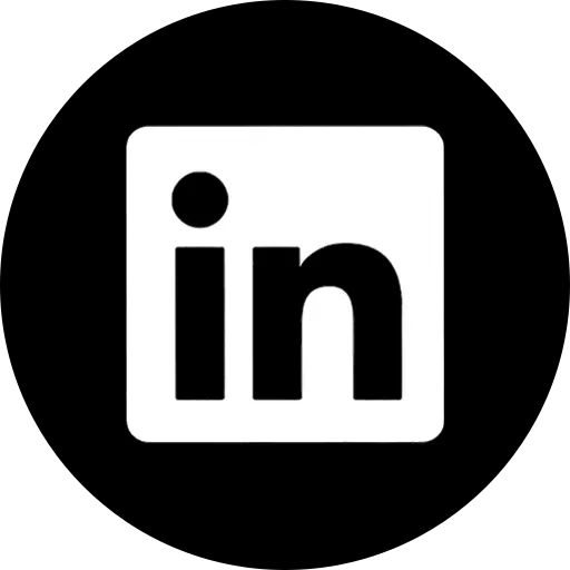 LinkedIn logo, white