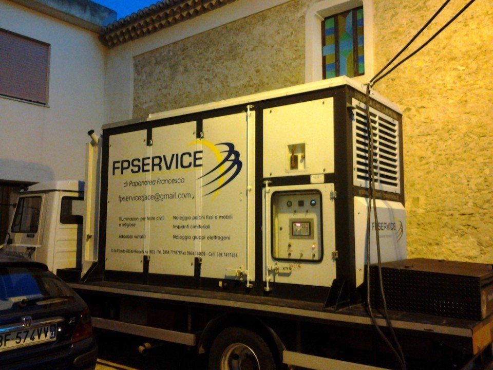 Camion montaggio palchi