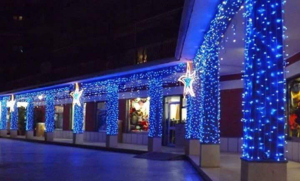 Luminarie colore blu