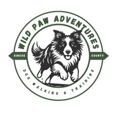 Logo: Border collie in a green circle, 