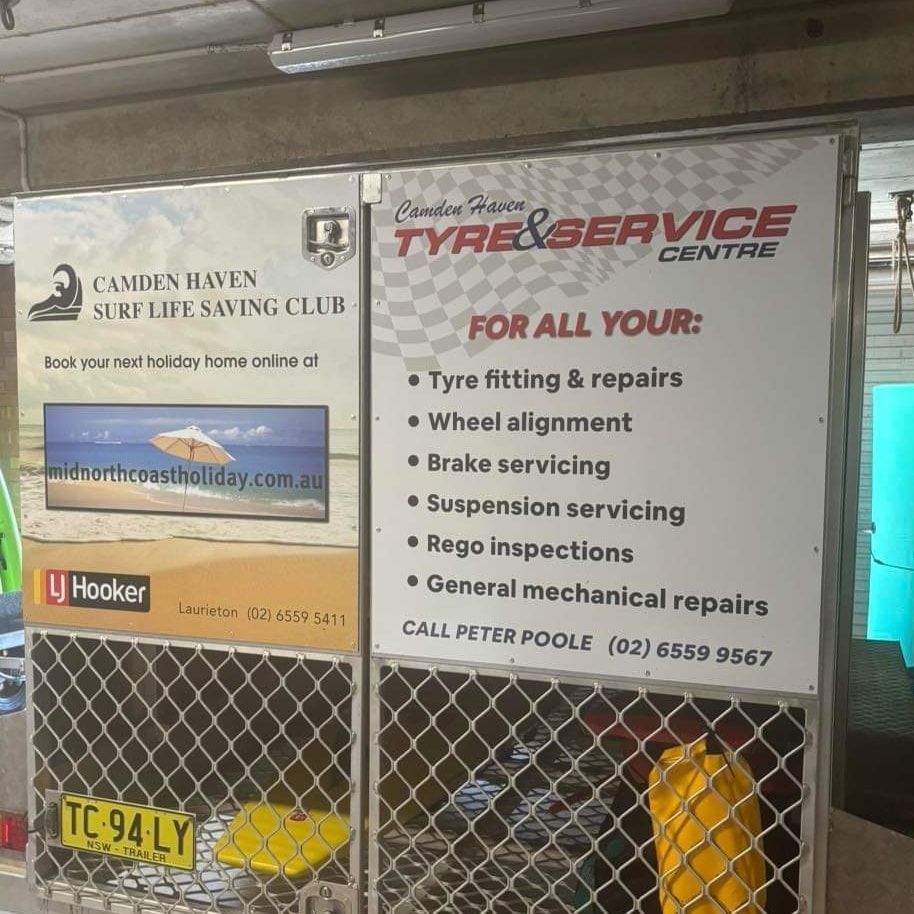 A Sign For The Camden Haven Surf Life Saving Club — Camden Haven Tyre & Brake Centre In Laurieton, NSW
