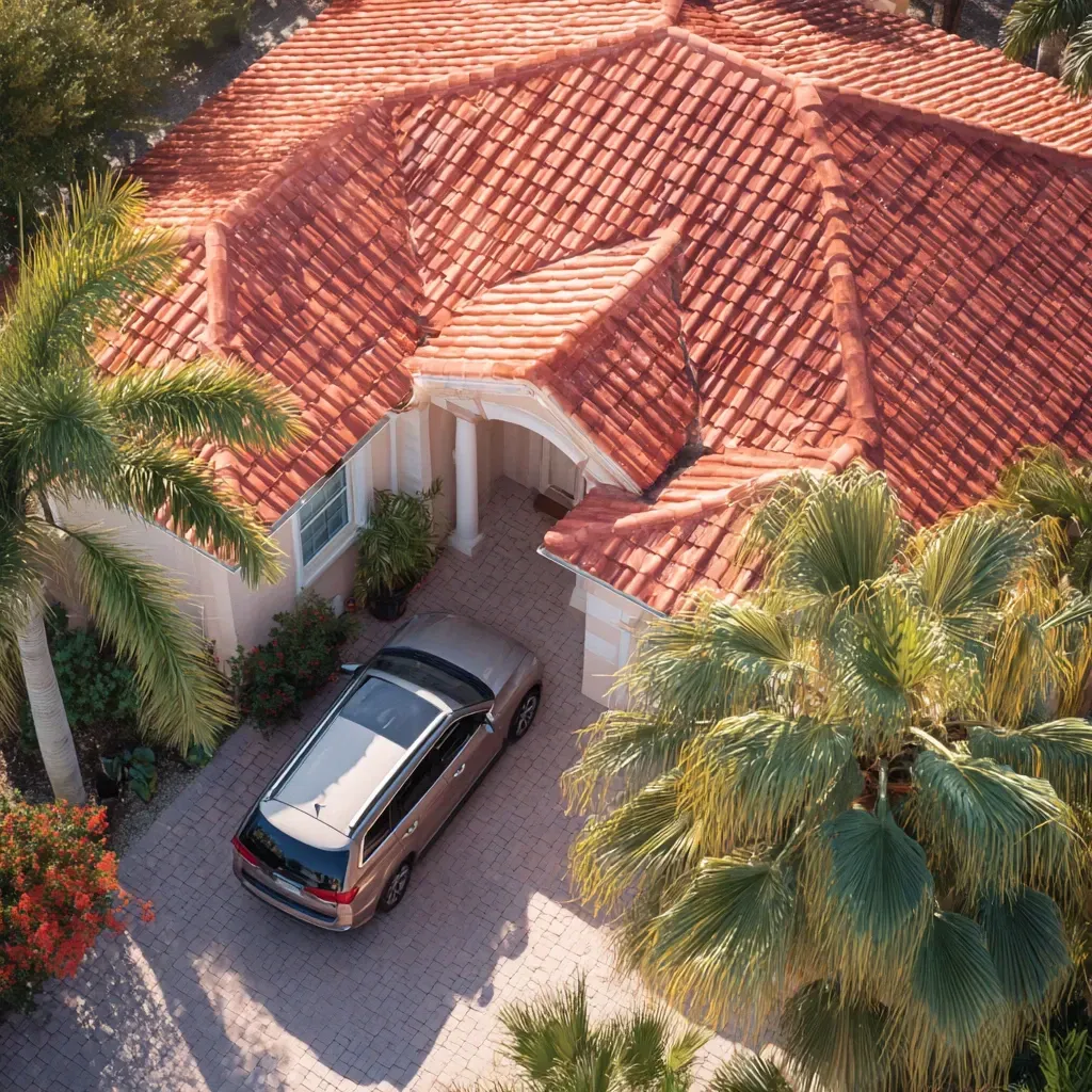 Tile roof installation Brandon FL teams delivering Eagle concrete tile systems with ridge cap mortar, eave risers, and double-layer synthetic underlayment.
