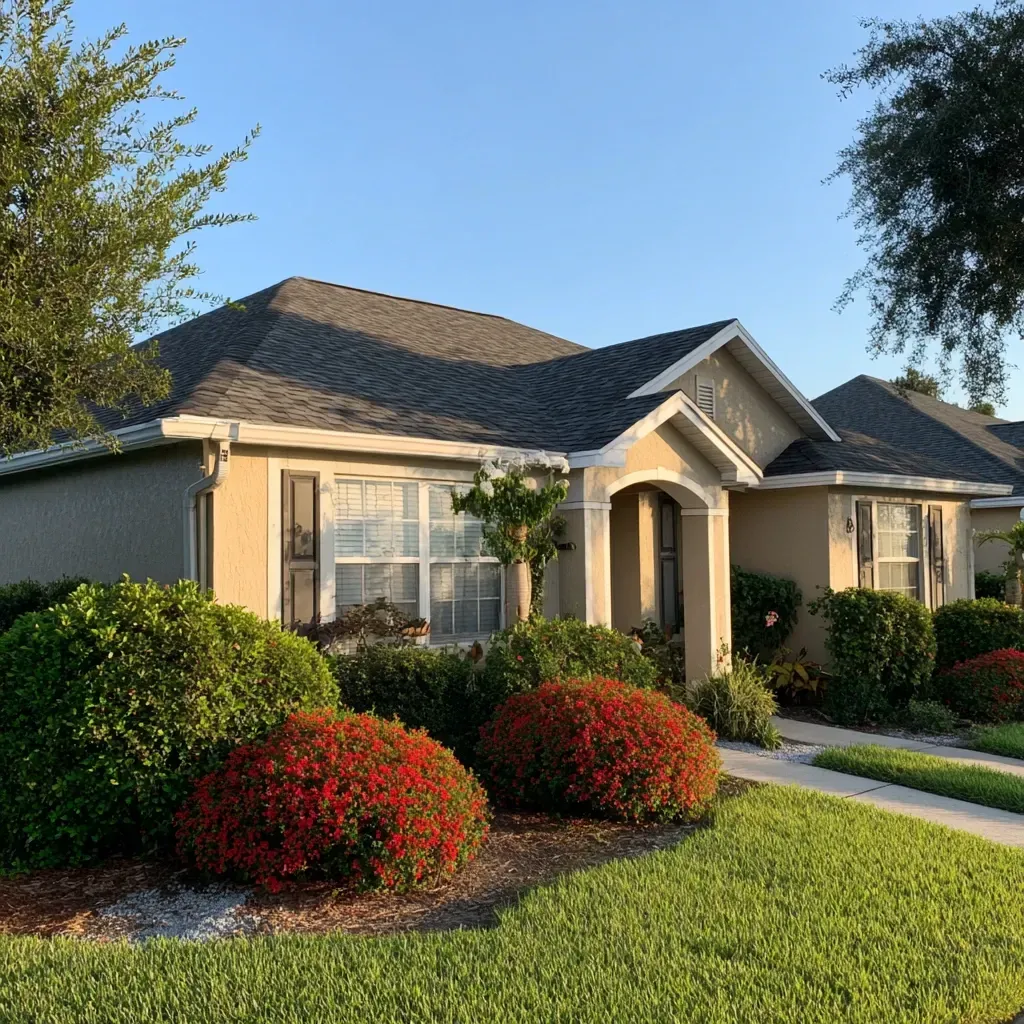 Residential roof replacement Brandon FL featuring laminated shingles, roof deck reinforcement, and attic baffle installation for moisture control.