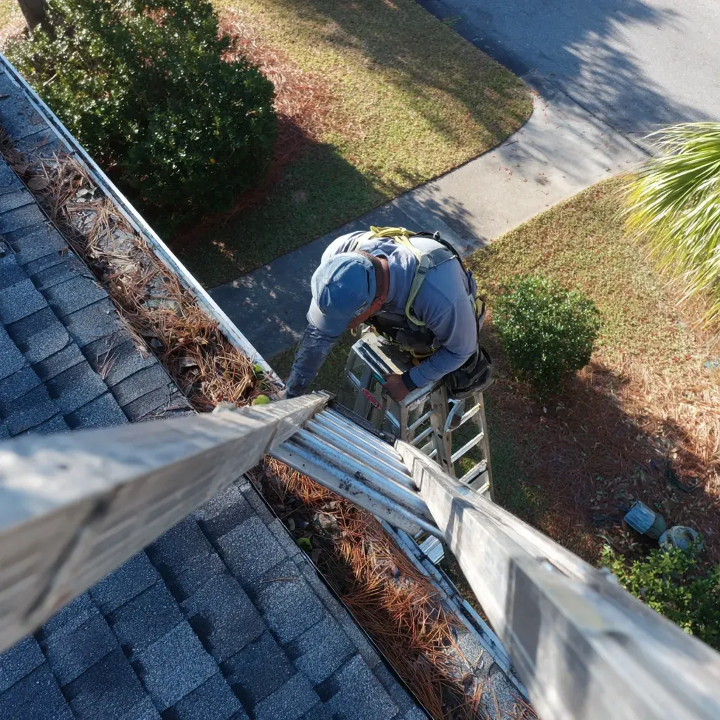 Roof maintenance Brandon FL crews performing seasonal inspections, cleaning debris from valleys, and resealing penetrations for moisture prevention.