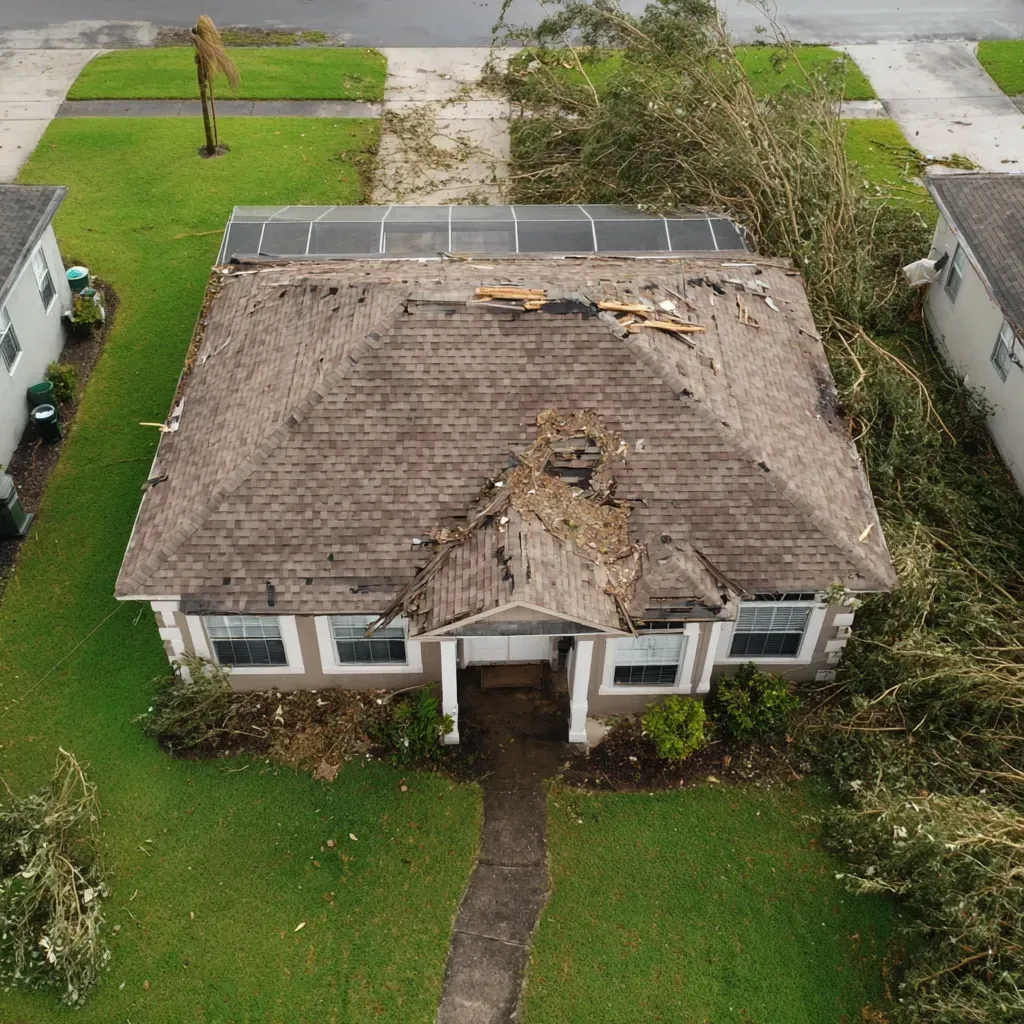 Roofing contractors Brandon FL offering algae-resistant asphalt shingle systems with granule lock bonding and hip ridge sealant technology.