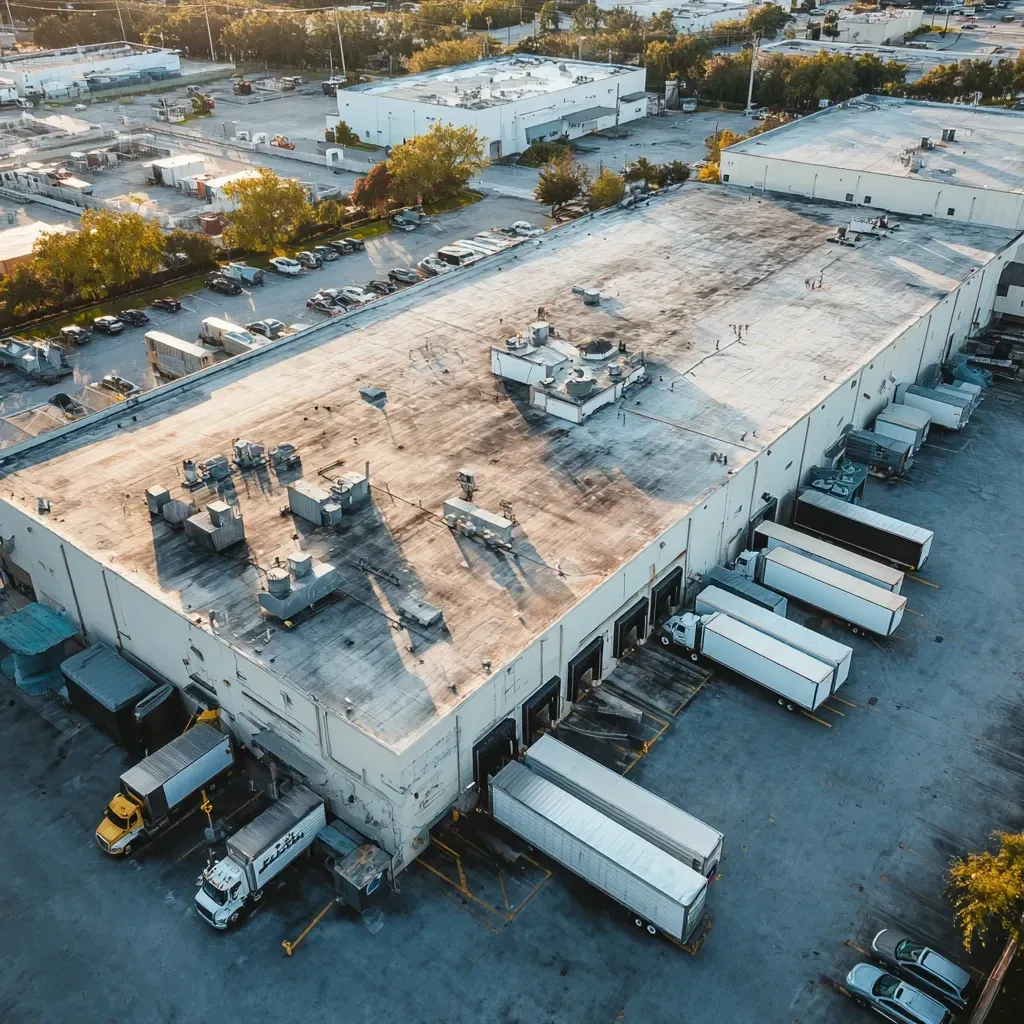 Brandon FL flat roof contractors resurfacing modified bitumen with aluminum coating, sealing blisters, and restoring drainage paths for long-term durability.