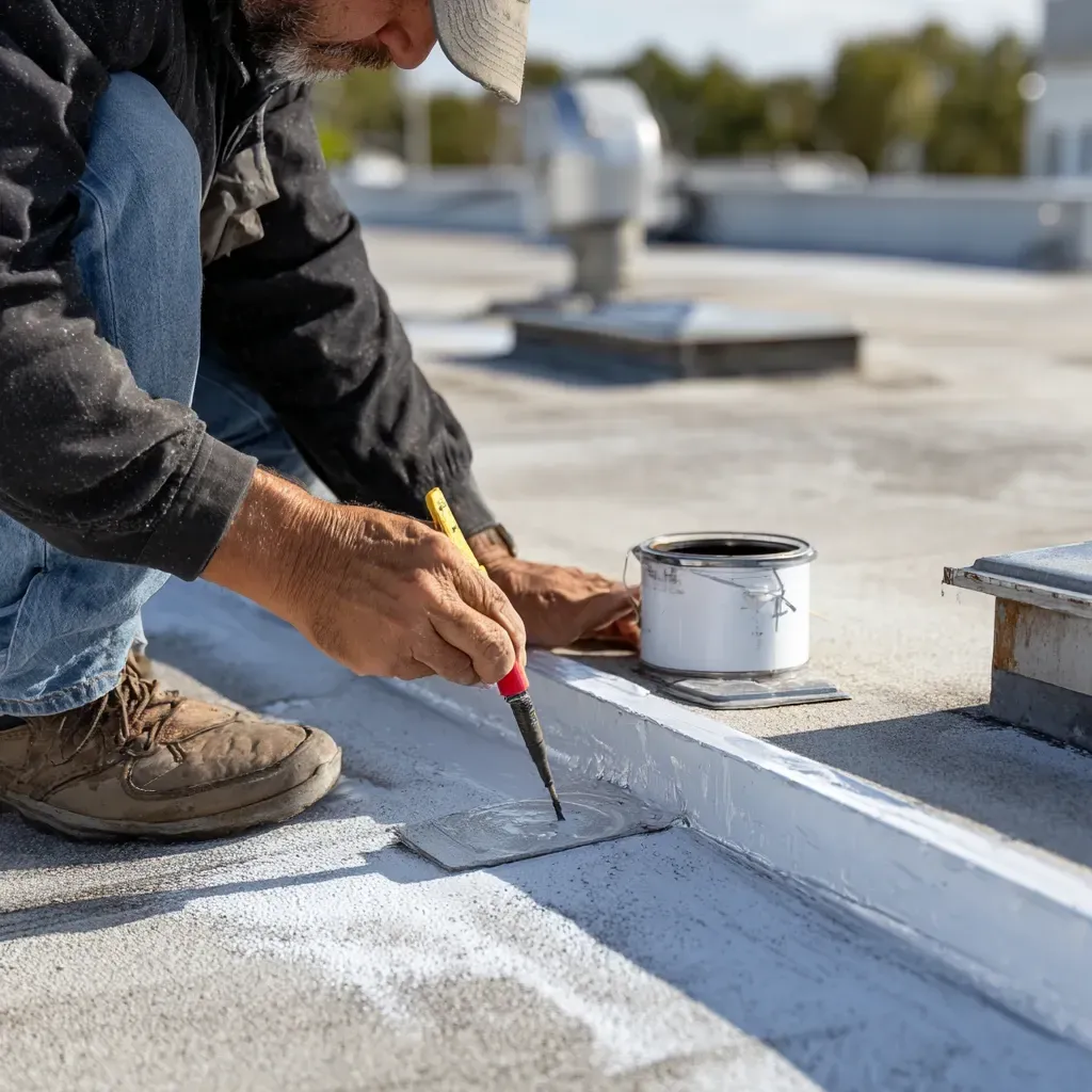 Acrylic elastomeric roof coating Brandon FL ideal for schools, offices, and warehouses requiring energy savings and durability.