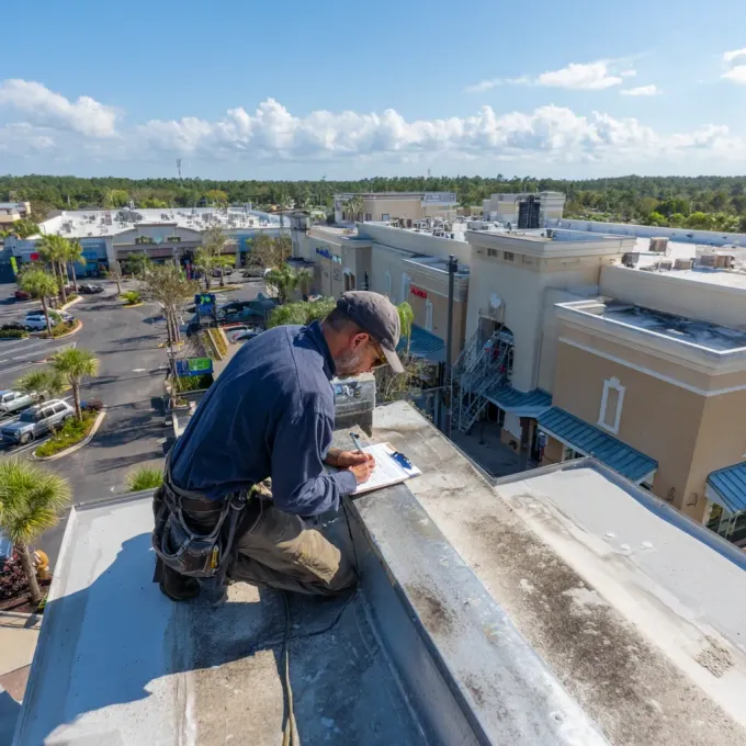 Full-service roofing services Brandon FL including flashing repair, drip edge replacement, valley pan installation, and waterproof barrier application.