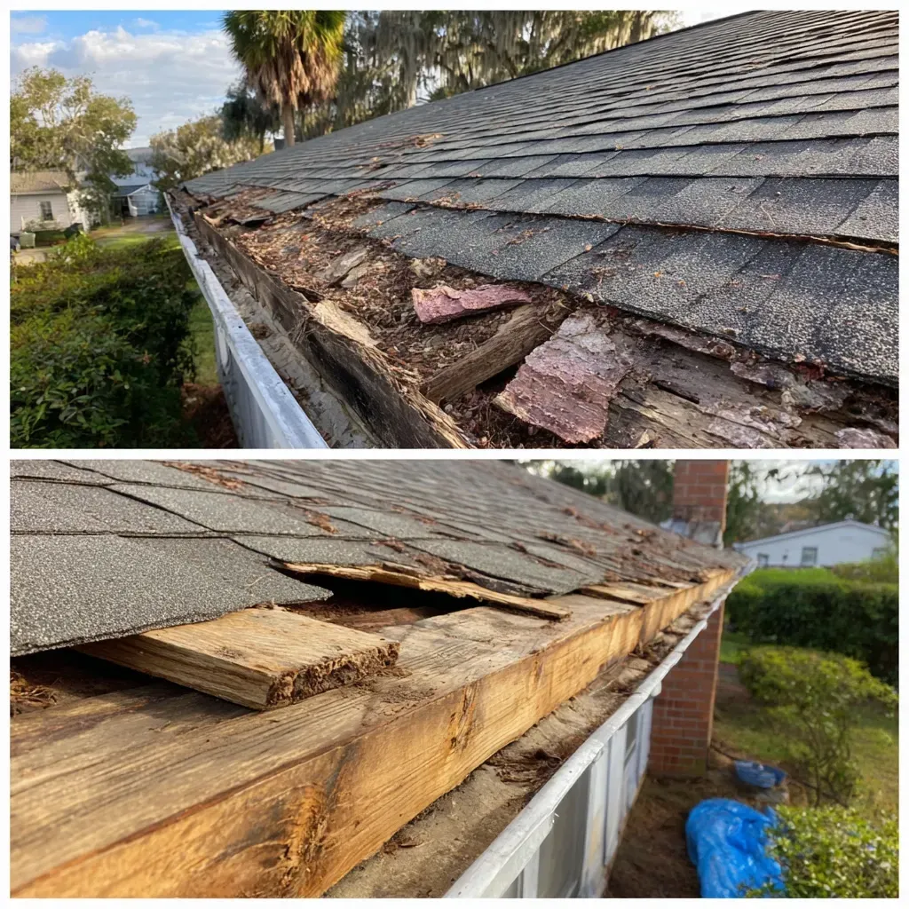 Roof replacement and installation Brandon FL crews performing full tear-offs, deck re-nailing, and new GAF shingle systems with ice and water protection.