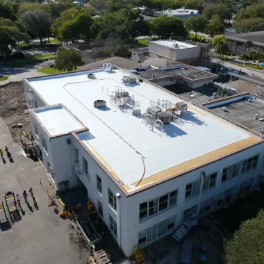 Brandon FL roofing contractors trained in low-slope membrane welding, pitch transitions, and precision drip edge installation using IKO and GAF systems.