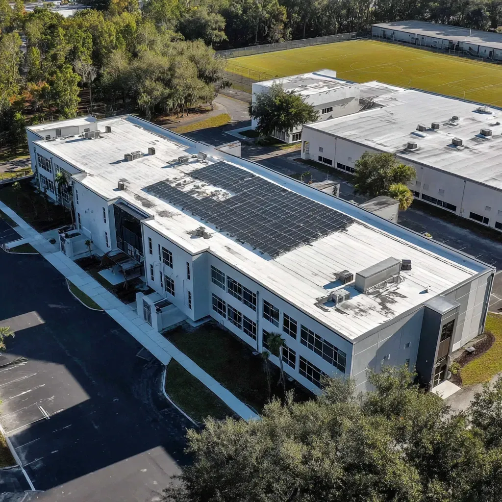 GAF-certified installers working on Brandon FL reflective roof systems for high-temperature climate resilience.