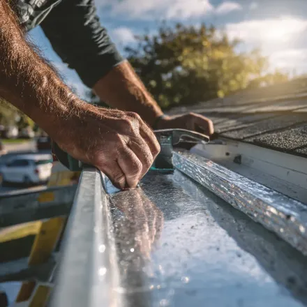 Local Brandon FL roofing teams anchoring standing seam metal panels, sealing ridge caps with butyl tape, and installing 26-gauge hurricane-tested panels with stainless steel fasteners.