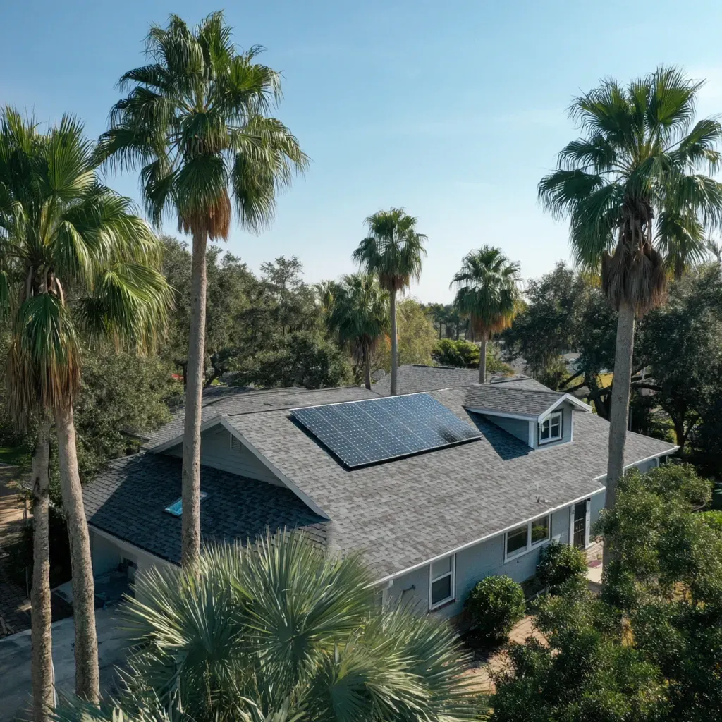 Brandon FL solar panel roofing solutions using Enphase IQ microinverters, waterproof rooftop junction boxes, and aesthetically integrated solar tile arrays.