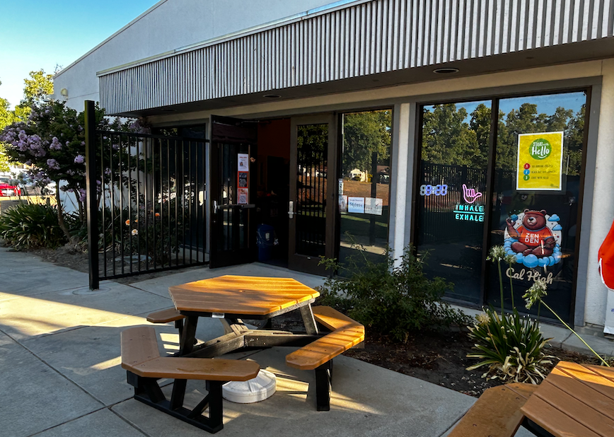 Photo of the outside of the California High School Zen Den. San Ramon, CA