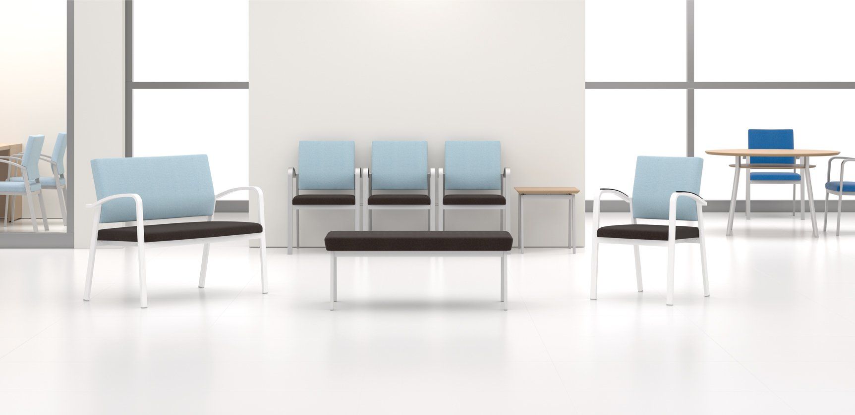 Lesro Newport mixed healthcare seating