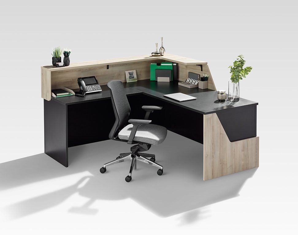 Tayco Karibu angled reception desk interior