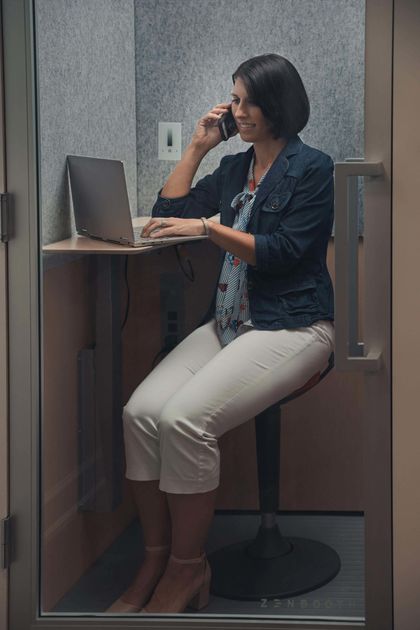 Woman Talking To Client On The Phone — Safety Harbor, FL — Office Werks