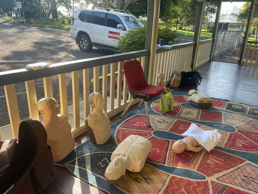 CPR Training Out On The Deck At Richmond Hill Preschool — Revive Training in Alstonville, NSW