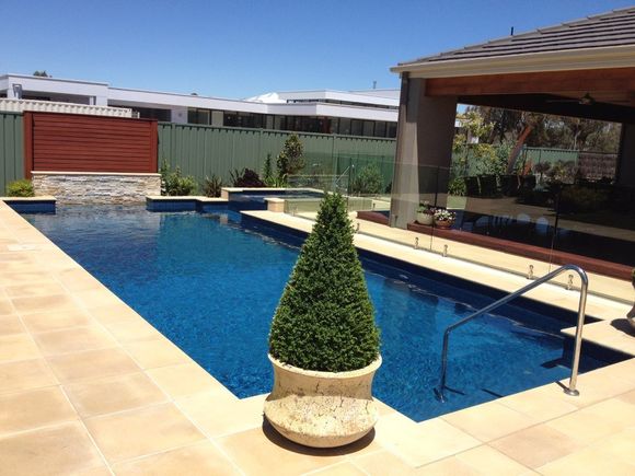 View of an outdoor pool