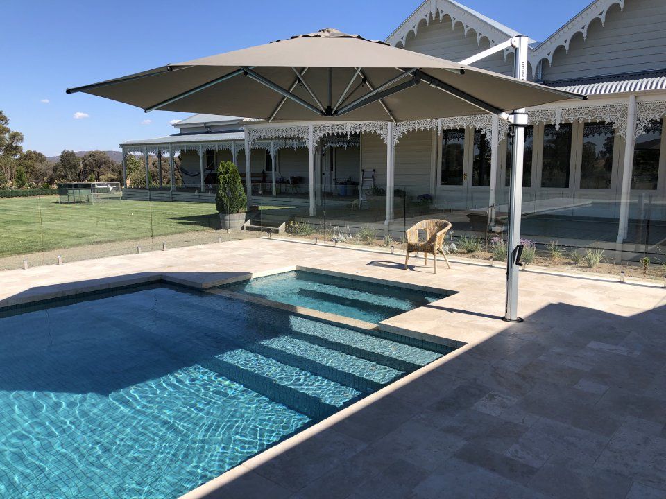 View of a pool with clear water