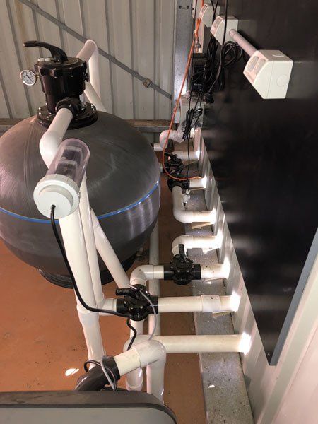 Installed pool pump system