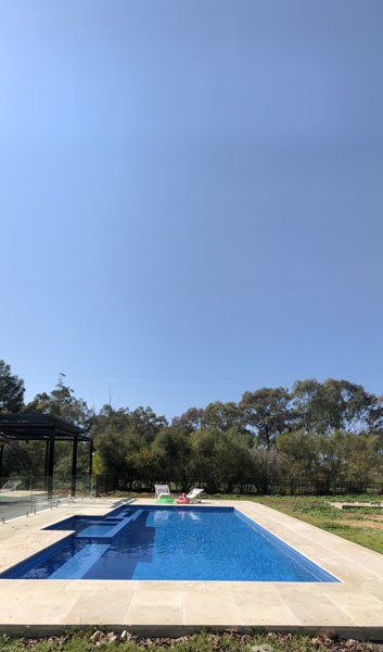 outdoor pool with clear water