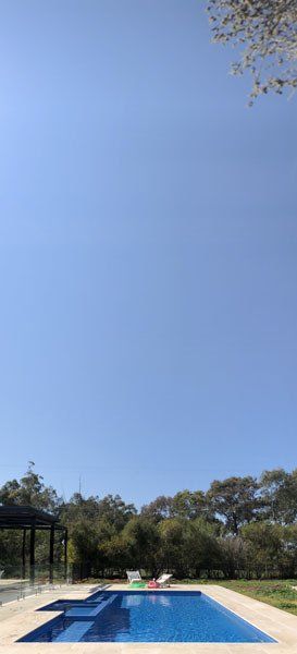 outdoor pool with clear water