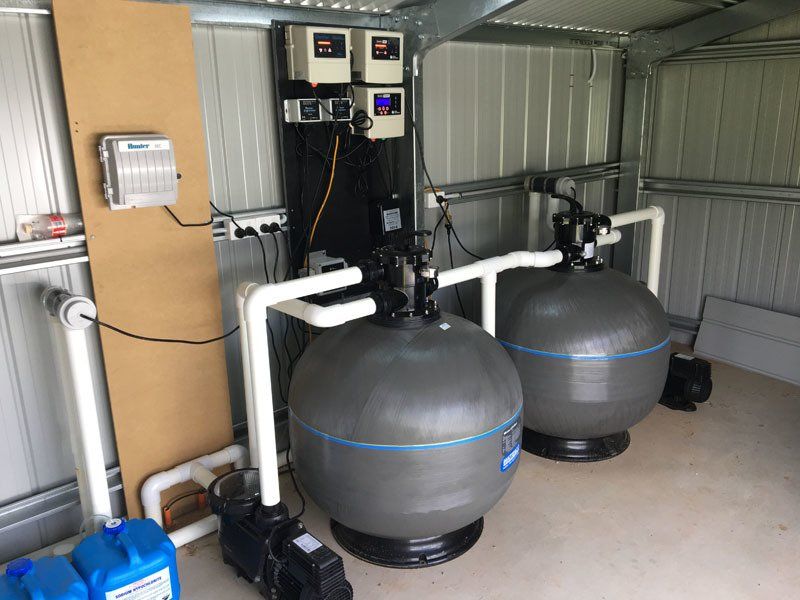 Installed pool pump system