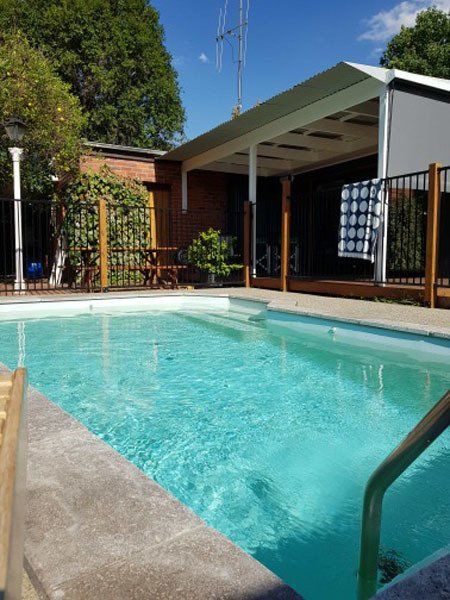 view of a constructed pool