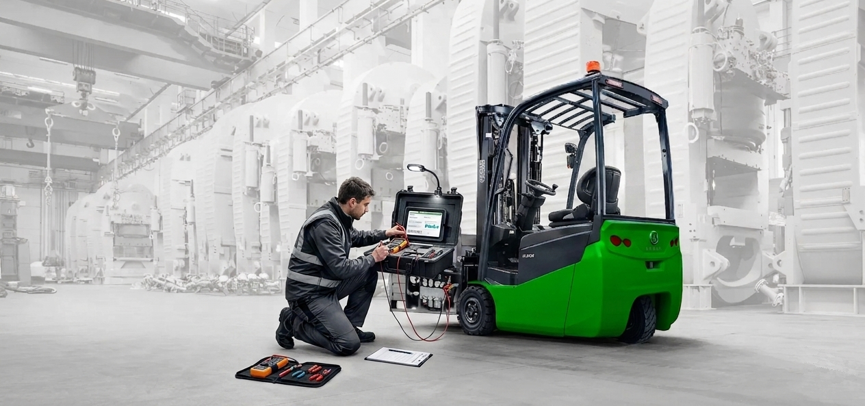 Controlli periodici di sicurezza su carrelli elevatori, piattaforme aeree e macchine per la pulizia 