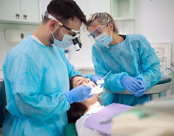 Dentists Wearing Mask — Haverhill, MA — Haverhill Dental Associates Inc
