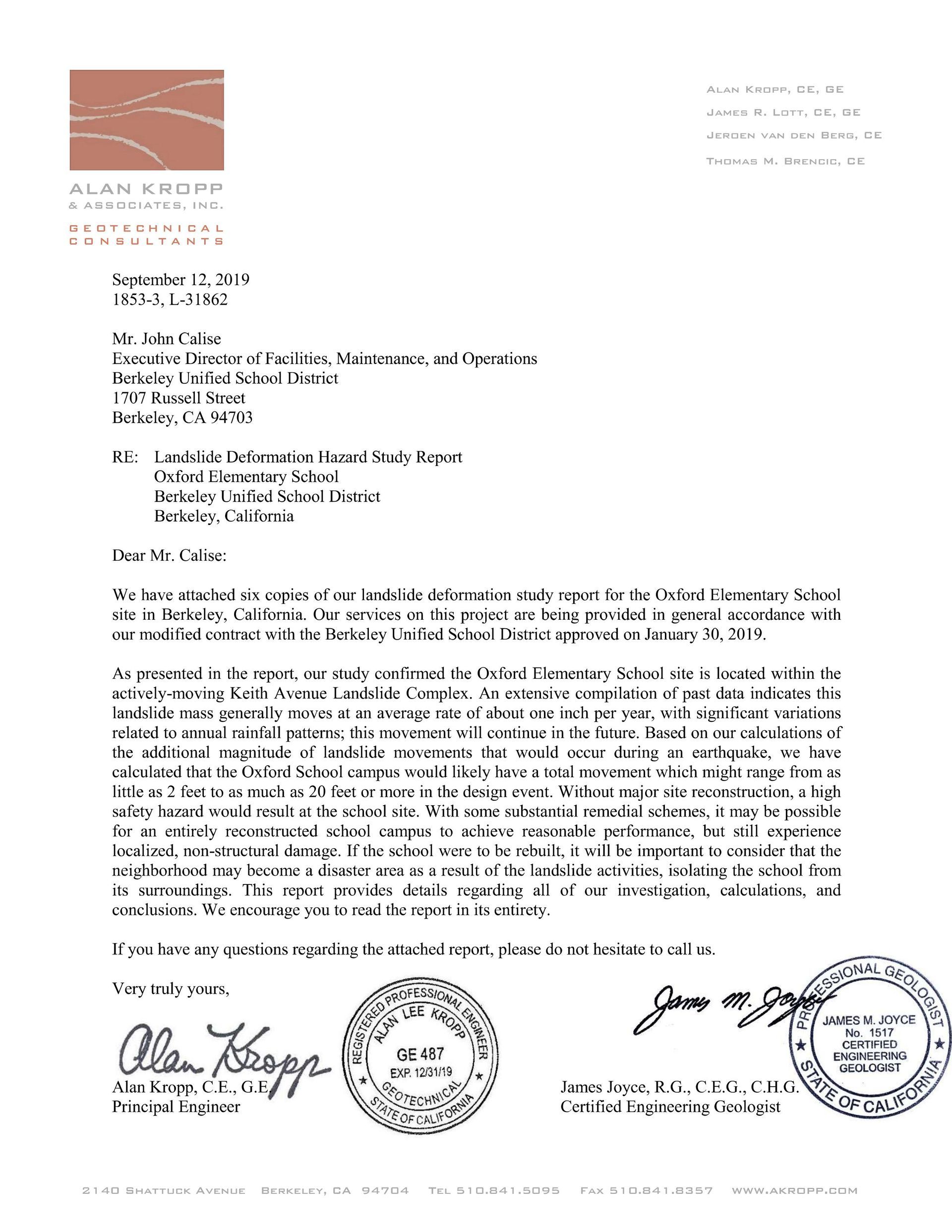 Oxford Elementary School Report