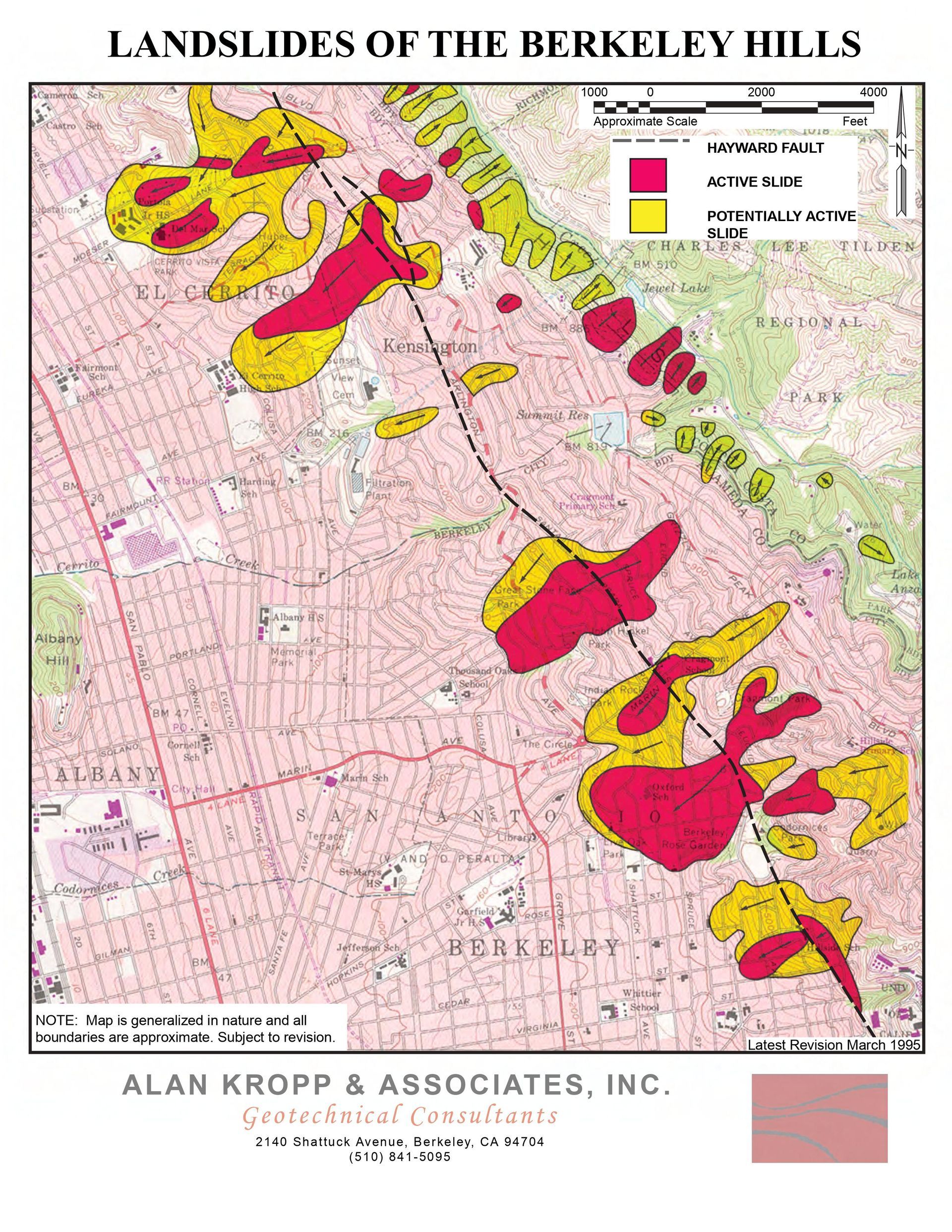 Berkeley Hills Landslide Map