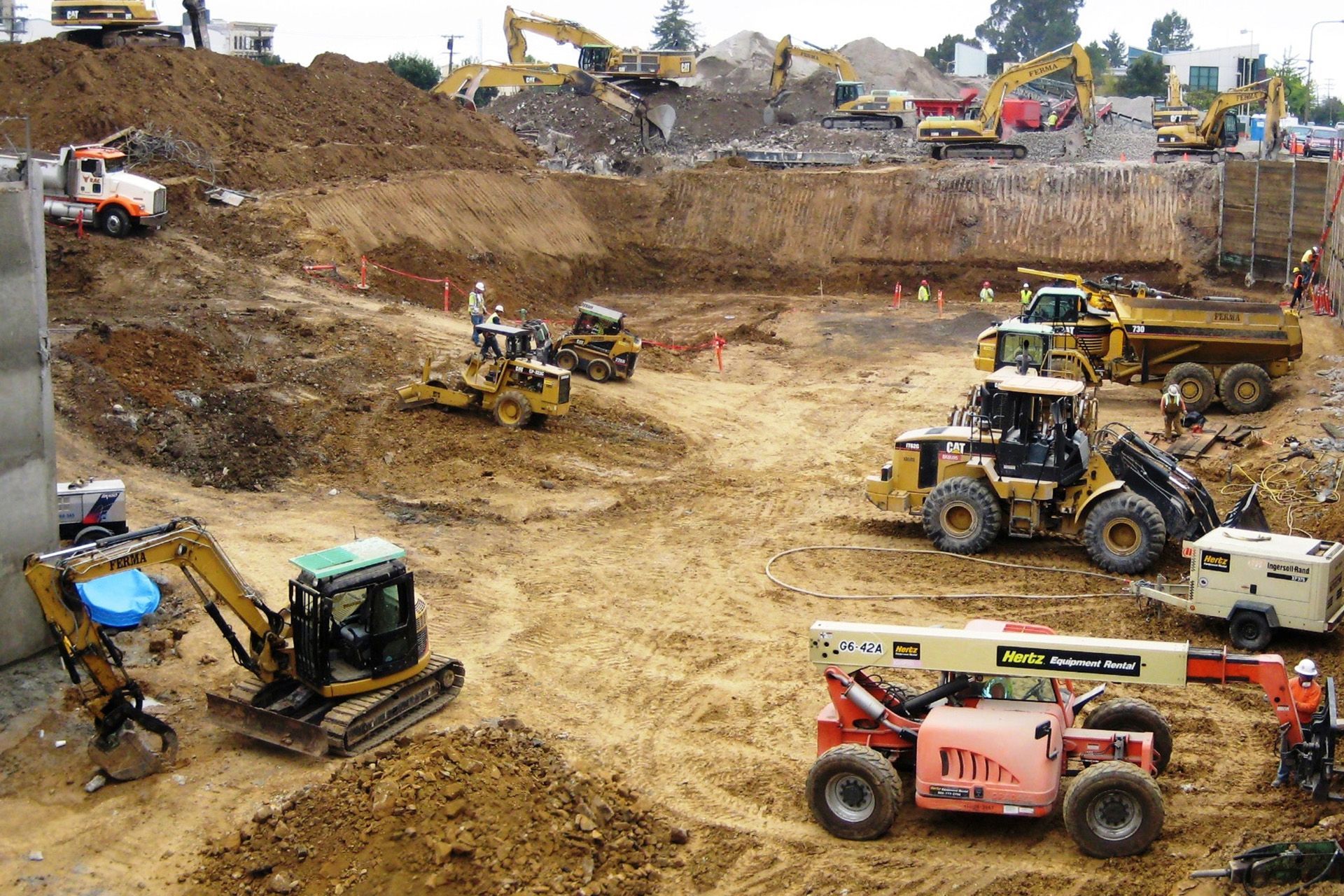 Heavy Machines on Construction Site