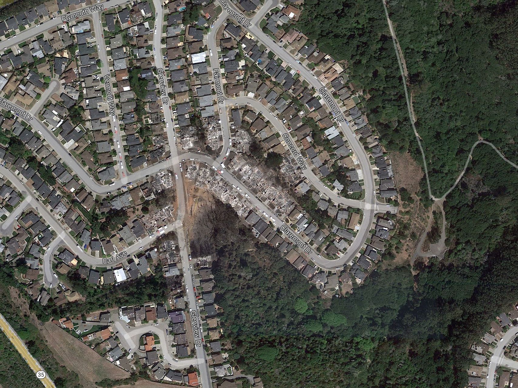 Residential Neighborhood in San Bruno, California