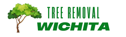 The logo for tree removal wichita shows a tree with green leaves.
