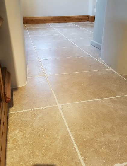 Limestone Floor Tiles Cleaning and Sealing