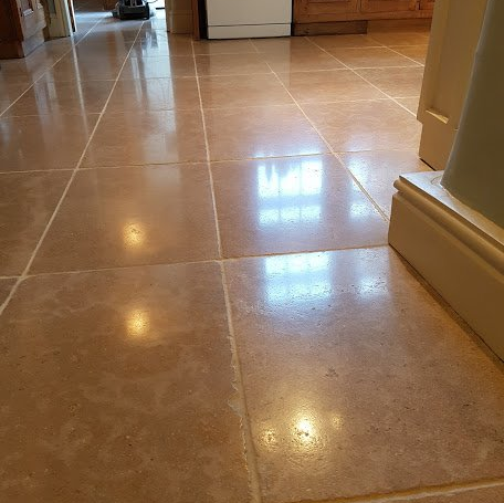 Limestone Floor Polishing and Cleaning 