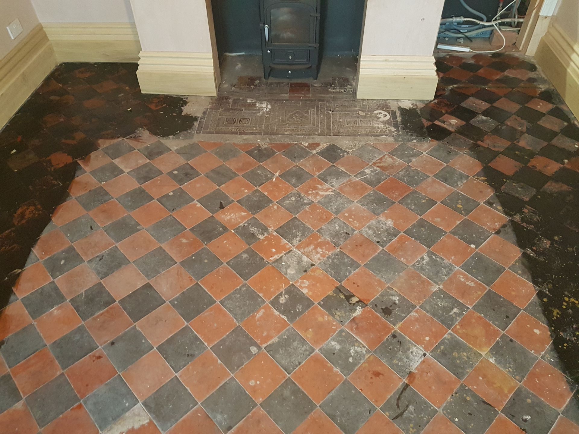 Victorian Tile Floor Restoration