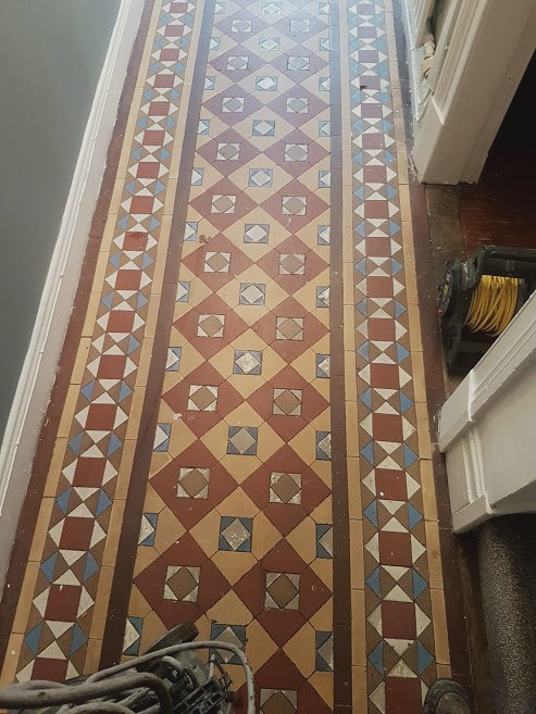 Victorian Tiled Hallway Floor Cleaning, How To Tile Victorian Hallway