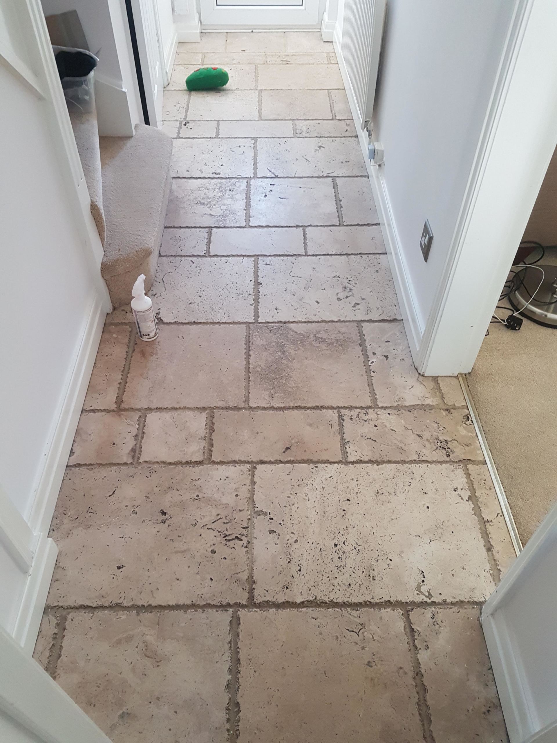 Travertine Tiled Floor Cleaning and Sealing
