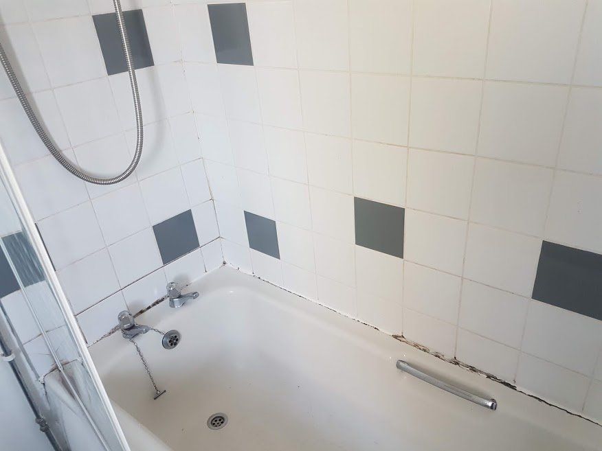 Mouldy Bathroom Tiles and Grout Cleaning