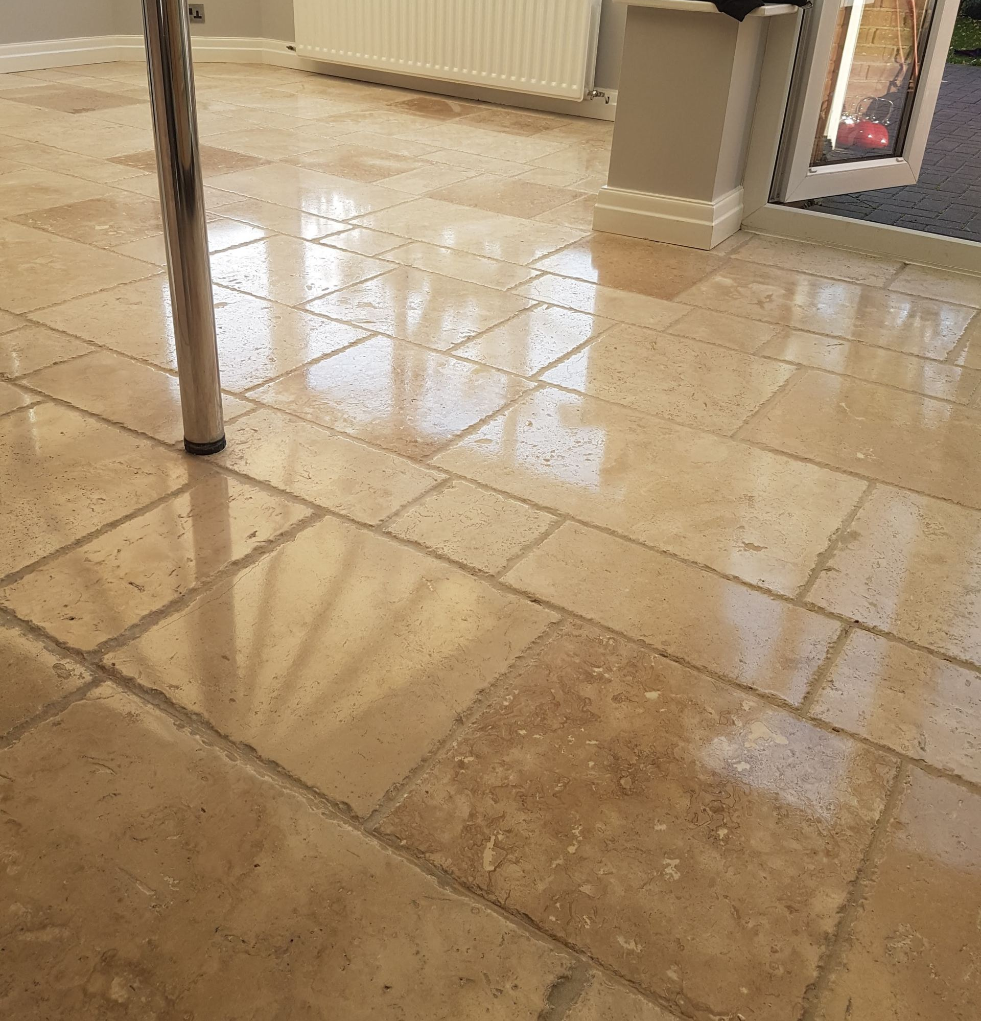 Travertine Polishing in Cheadle Hulme