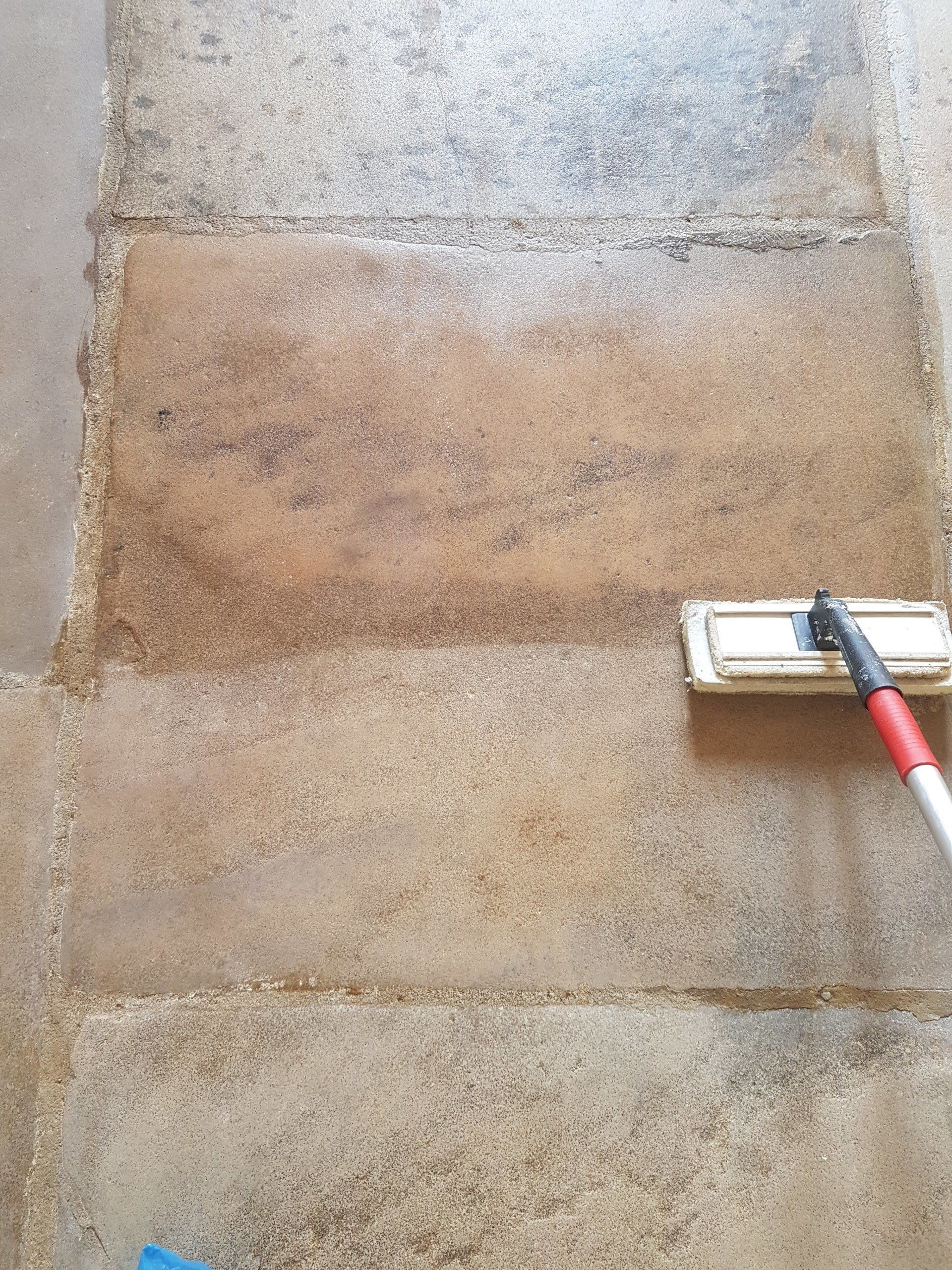 Flagstone Cleaning and Sealing in Buxton
