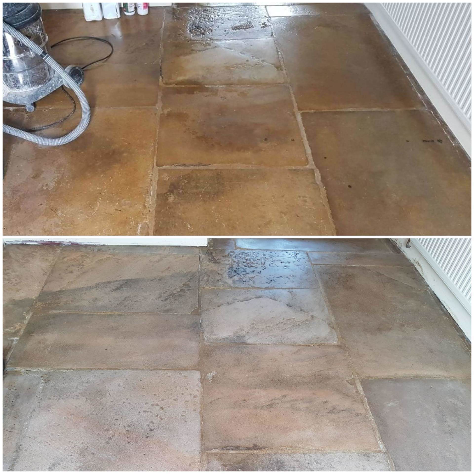 Flagstone Cleaning and Sealing in Matlock, Derbyshire